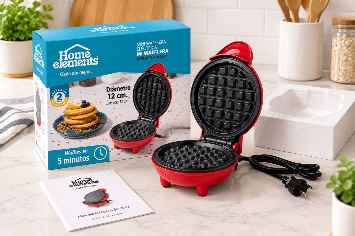 Mini Wafflera Home Elements 12 cm