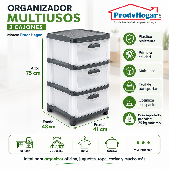 Cajonero 3 niveles