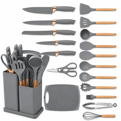 Set Utensilios de Cocina X19 Piezas en Silicona
